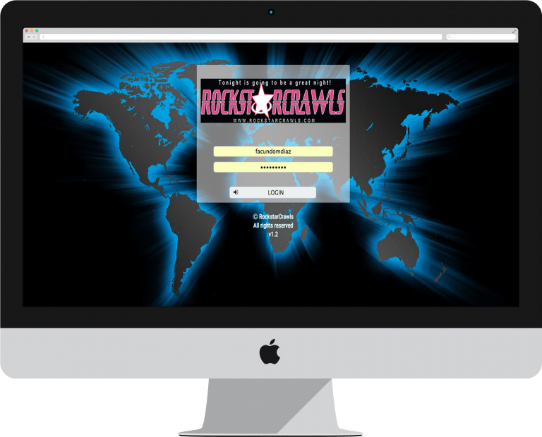 RockstarCrawls – sitio web desarrollado por Kaanah Solutions