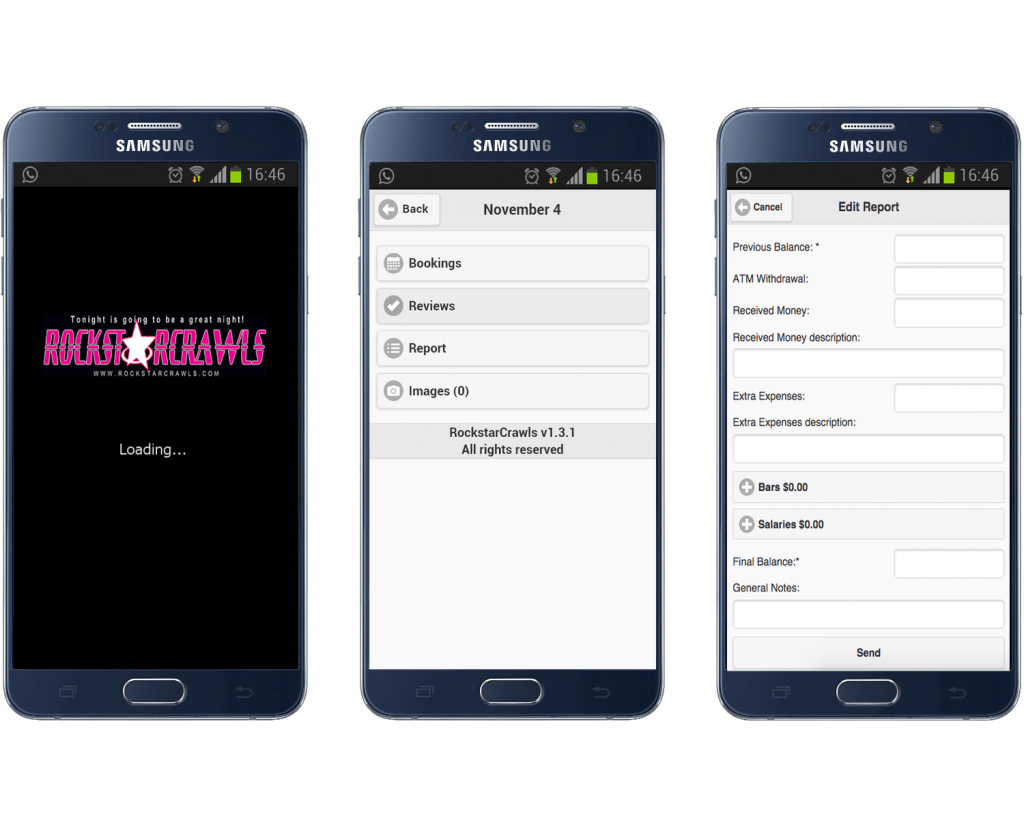 RockstarCrawls – vista del sitio web
