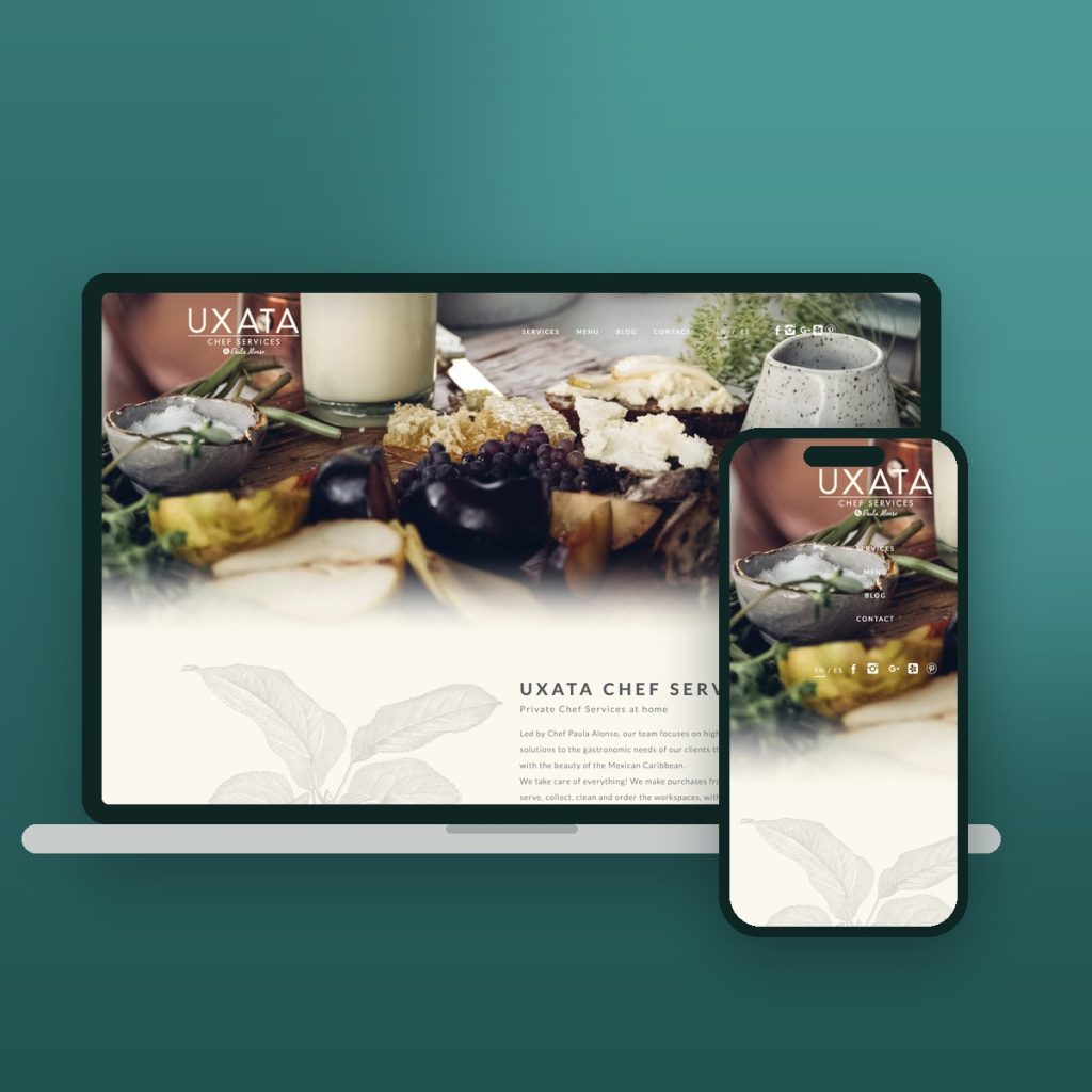 Uxata Chef Services – sitio web desarrollado por Kaanah Solutions