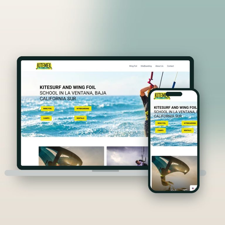 Kitemex Kitesurf School Mexico – sitio web desarrollado por Kaanah Solutions