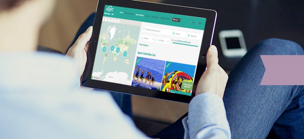 BookingSandGO – vista del sitio web