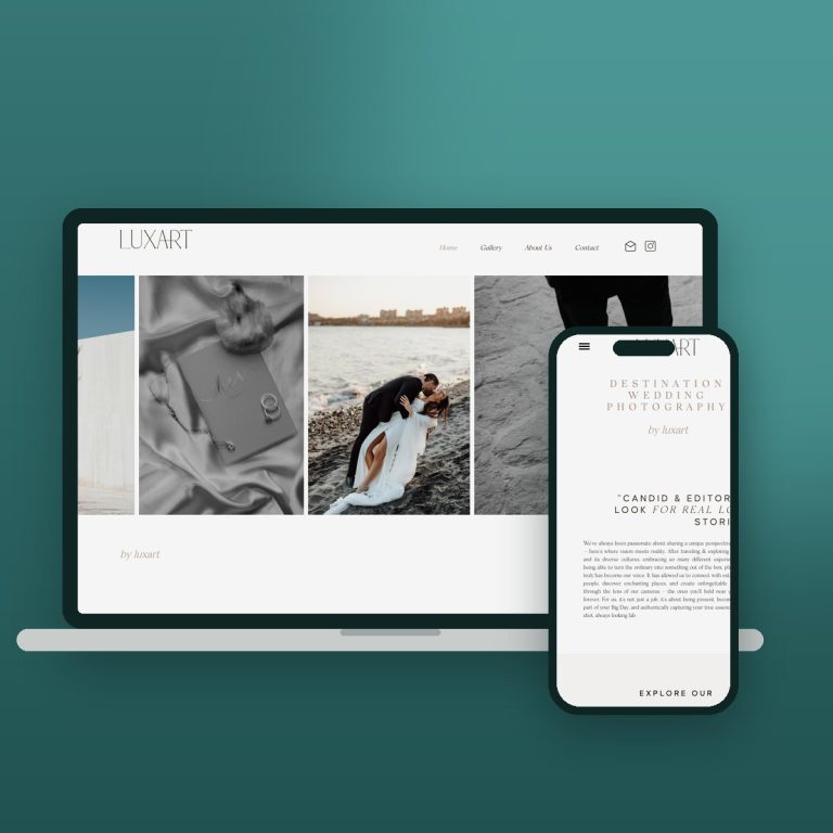 Luxart Wedding Studio v1 – sitio web desarrollado por Kaanah Solutions