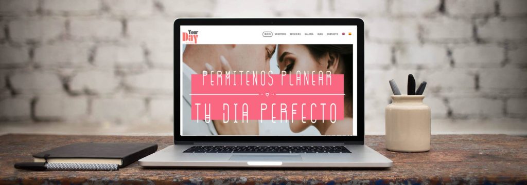 Your Day MX Eventos – vista del sitio web