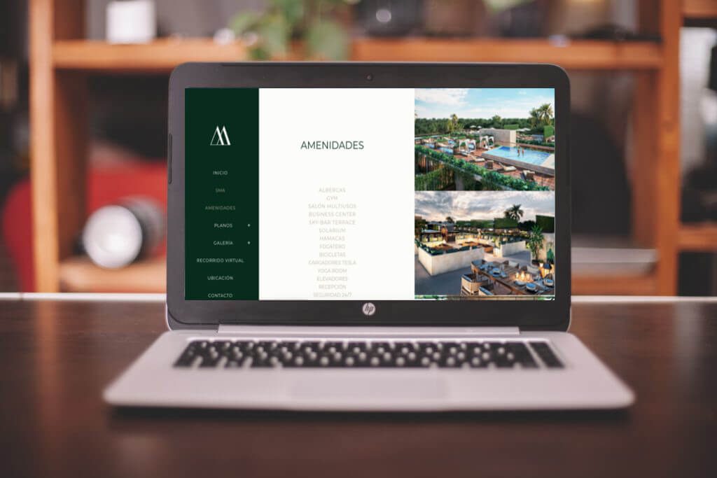 Amelia Tulum – vista del sitio web