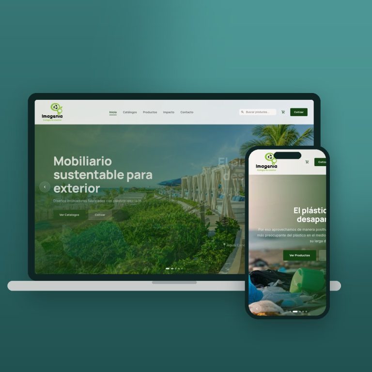 Imagenia | Mobiliario Sustentable – sitio web desarrollado por Kaanah Solutions
