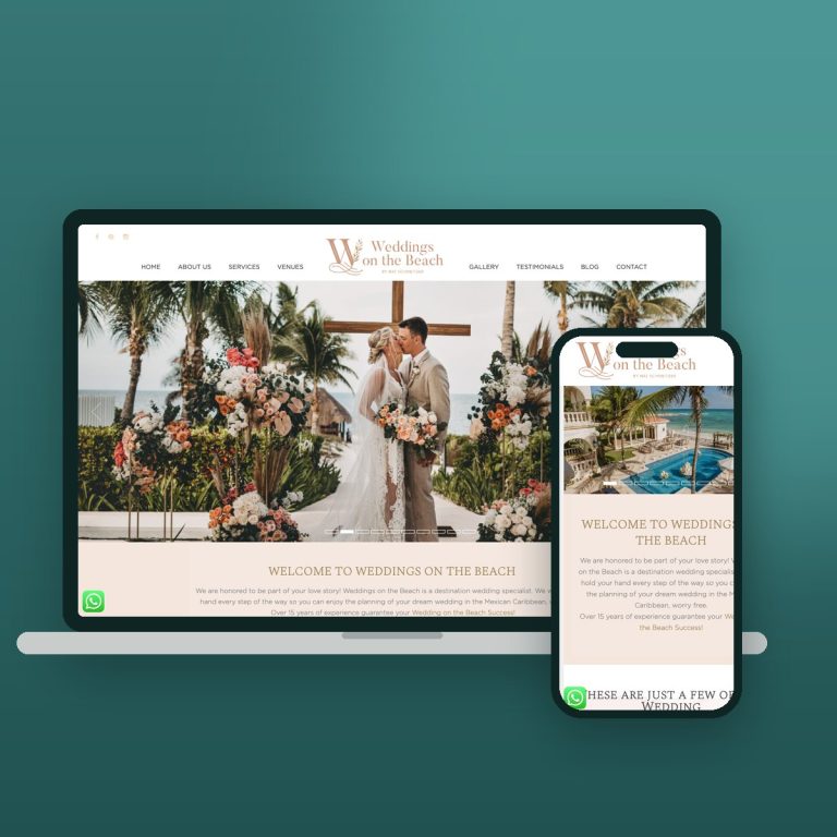 Weddings on the Beach: Tulum Wedding Planner – sitio web desarrollado por Kaanah Solutions