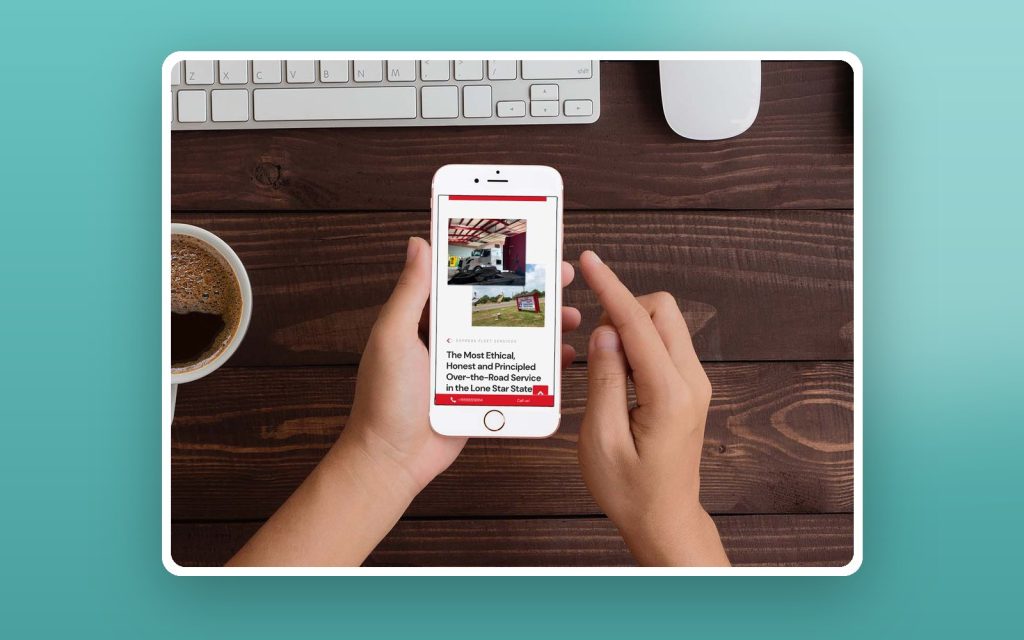 Express Fleet Services Co – vista del sitio web