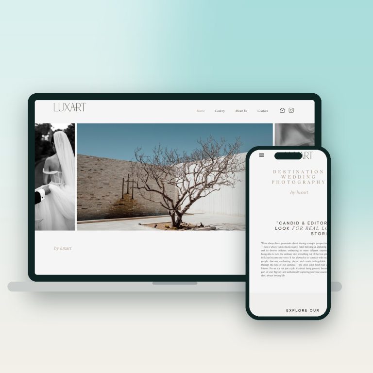 Luxart Wedding Studio v2 – sitio web desarrollado por Kaanah Solutions