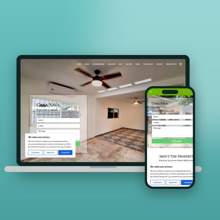 Playa Rentals Riviera Maya – sitio web desarrollado por Kaanah Solutions