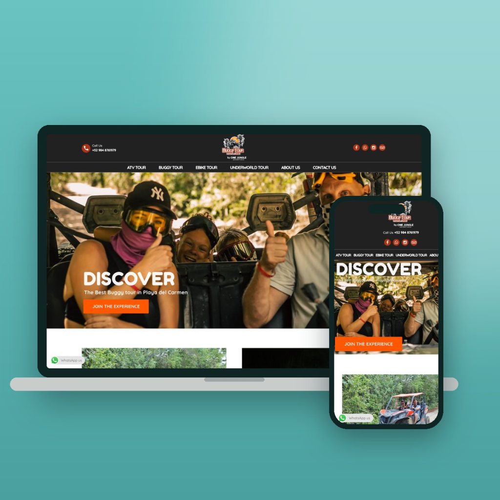 Buggy Tour Playa del Carmen – sitio web desarrollado por Kaanah Solutions