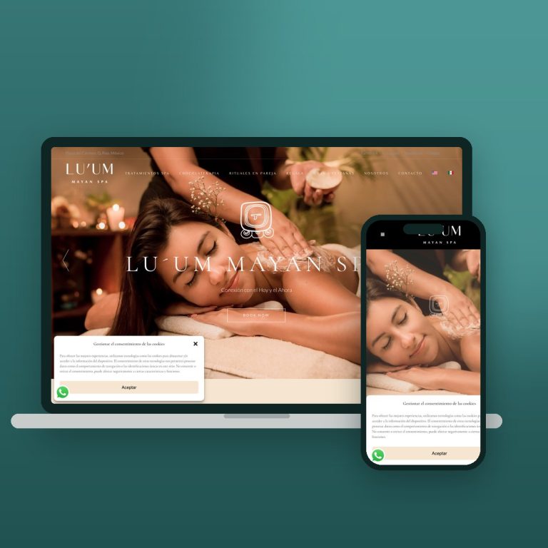 Luum Mayan Spa Playa del Carmen – sitio web desarrollado por Kaanah Solutions