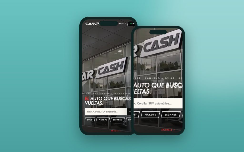 Car Cash Argentina – vista del sitio web