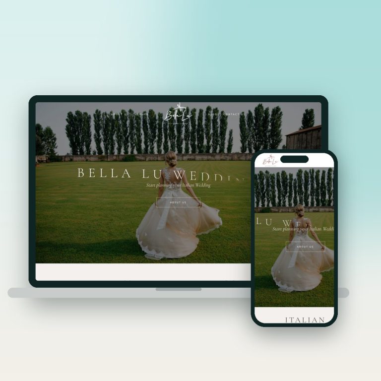 Bella Lu Weddings – sitio web desarrollado por Kaanah Solutions