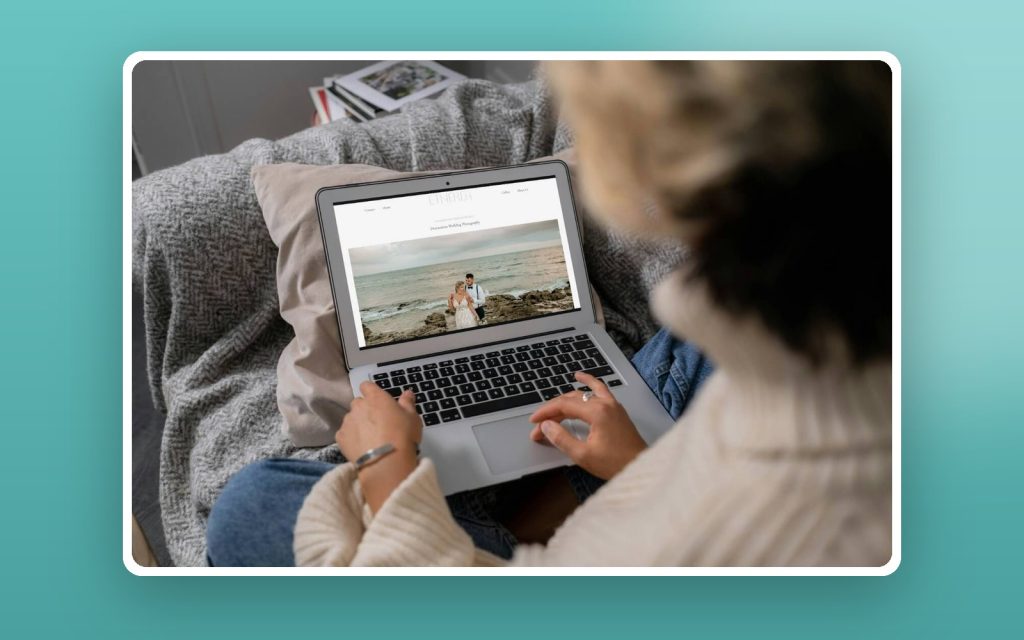 Etherea Wedding Studio – vista del sitio web
