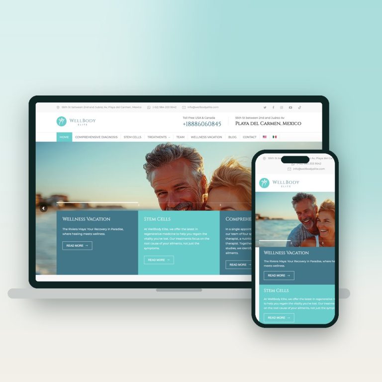 WellBody Elite – sitio web desarrollado por Kaanah Solutions