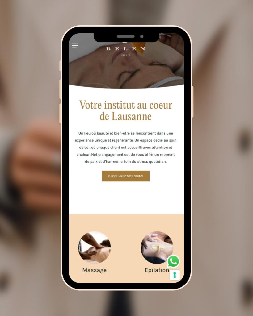 Belen Beauty – vista del sitio web