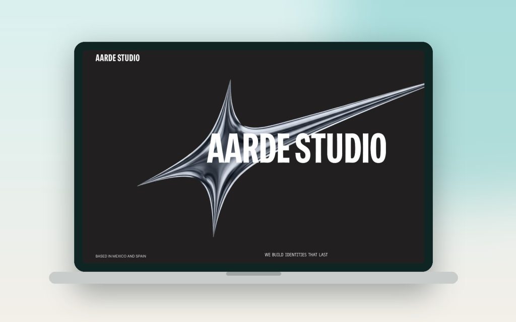 Aarde Studio – vista del sitio web