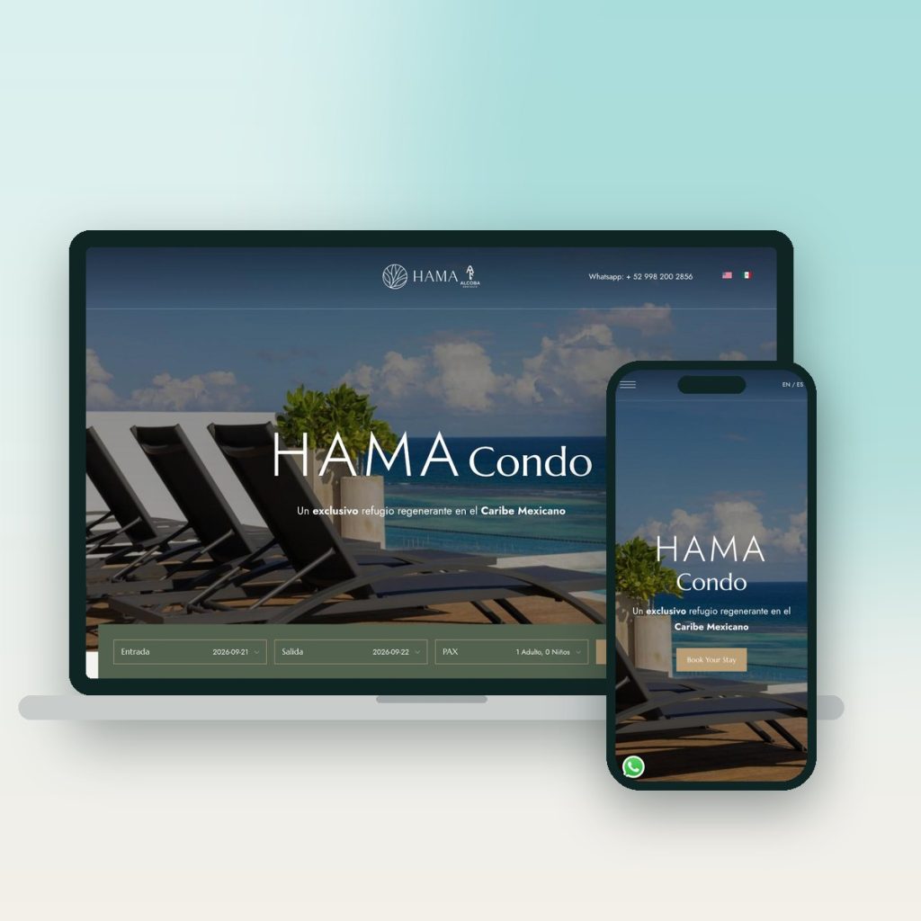 HAMA Condo – sitio web desarrollado por Kaanah Solutions