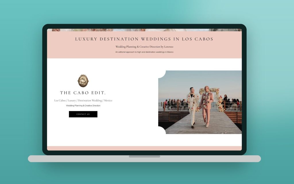 The Cabo Edit – vista del sitio web