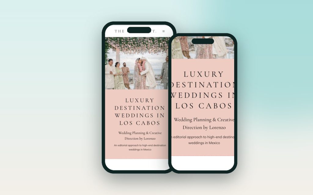 The Cabo Edit – vista del sitio web