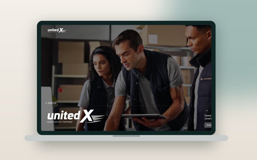 United X – vista del sitio web